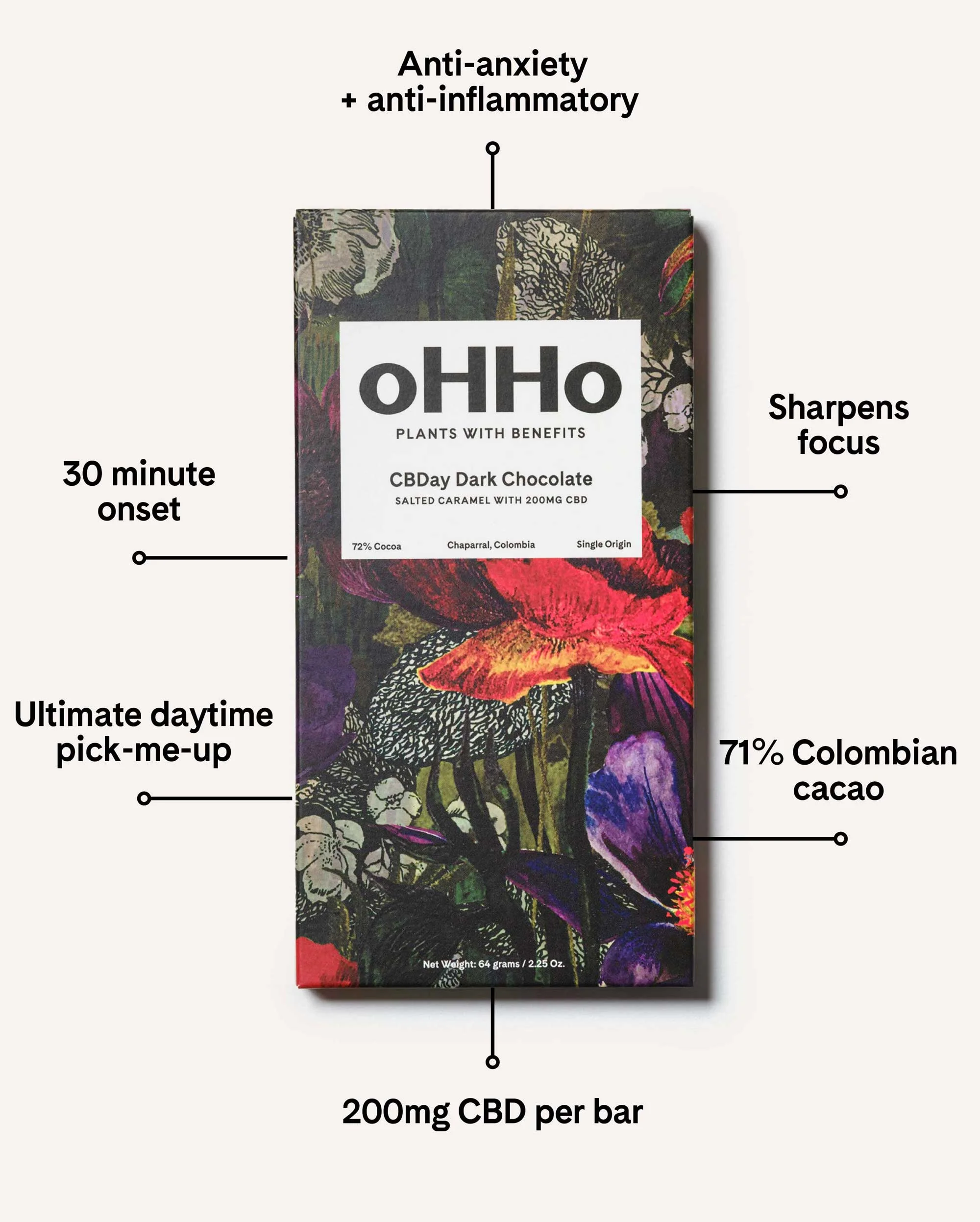 CBDay Dark Chocolate, Salted Caramel - Image 5