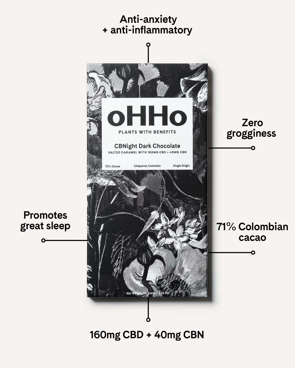 CBNight Dark Chocolate, Salted Caramel - Image 5