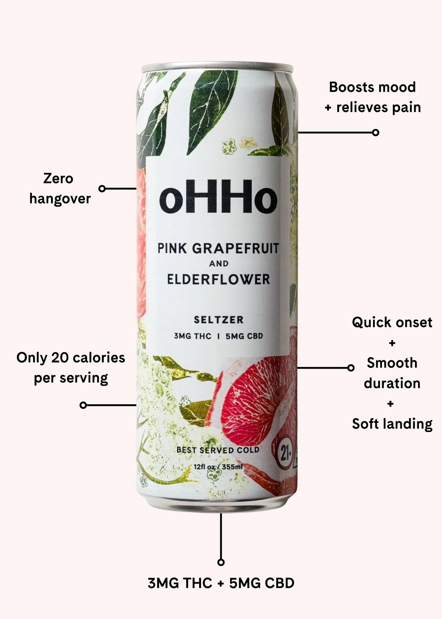 Pink Grapefruit and Elderflower Seltzer - Image 10